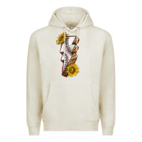 Oatmeal Heather sport baseball  lightning bolt Premium Hoodie - texasbilliewilder