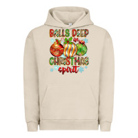 Pigment French Oak balls deep in christmas spirit Urban Hoodie - Zillion Design Studio