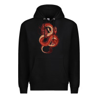 Black red dragon Premium Hoodie - RanaPortraitStore