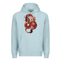 Blue Mist red dragon Premium Hoodie - RanaPortraitStore