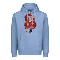 Colony Blue red dragon Premium Hoodie - RanaPortraitStore