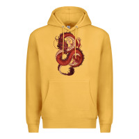 Mustard red dragon Premium Hoodie - RanaPortraitStore