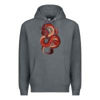 Rock red dragon Premium Hoodie - RanaPortraitStore
