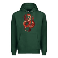 Sports Green red dragon Premium Hoodie - RanaPortraitStore