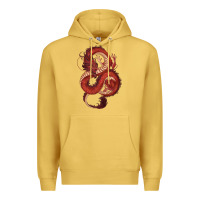 Antique Gold red dragon Premium Hoodie - RanaPortraitStore