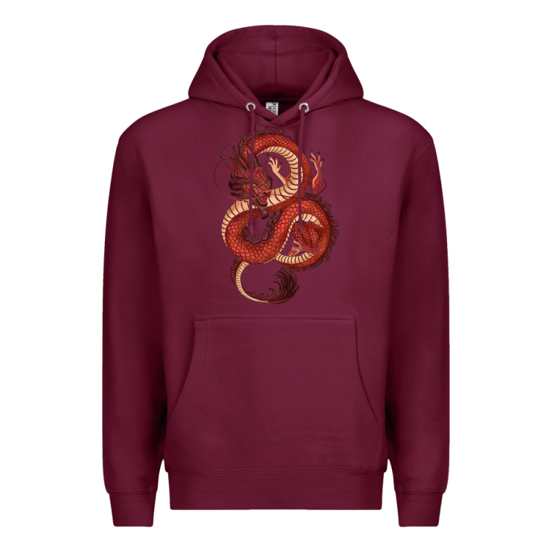 Red Dragon Premium Hoodie by RanaPortraitStore | Teevron