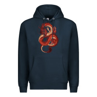Navy red dragon Premium Hoodie - RanaPortraitStore