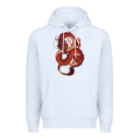 White red dragon Premium Hoodie - RanaPortraitStore