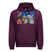 Mauve Wine mri gnomes Urban Hoodie - Zillion Design Studio