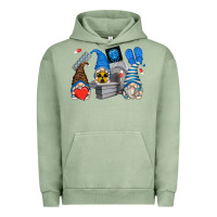 Pigment Oil Green mri gnomes Urban Hoodie - Zillion Design Studio