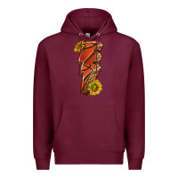 Burgundy sport basketball lightning bolt Premium Hoodie - texasbilliewilder