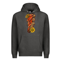 Charcoal Heather sport basketball lightning bolt Premium Hoodie - texasbilliewilder