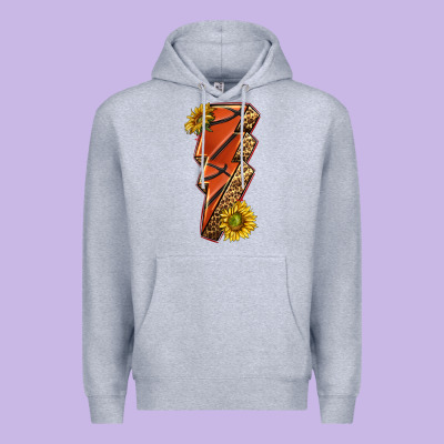 Sport Basketball Lightning Bolt Premium Hoodie Designed By Texasbilliewilder