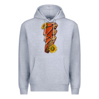 Heather Grey sport basketball lightning bolt Premium Hoodie - texasbilliewilder
