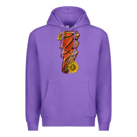 Purple sport basketball lightning bolt Premium Hoodie - texasbilliewilder