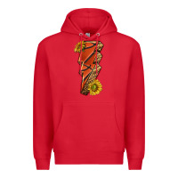 Red sport basketball lightning bolt Premium Hoodie - texasbilliewilder