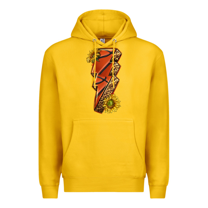 Sport Basketball Lightning Bolt Premium Hoodie by texasbilliewilder | Teevron