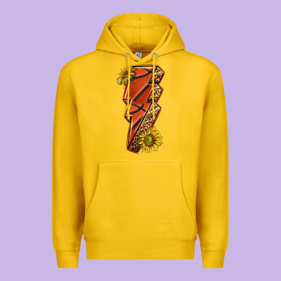 Sport Basketball Lightning Bolt Premium Hoodie Designed By Texasbilliewilder