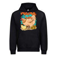 Black mama hen with sunflowers Urban Hoodie - texasbilliewilder