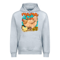 Heather Grey mama hen with sunflowers Urban Hoodie - texasbilliewilder