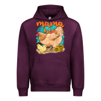 Mauve Wine mama hen with sunflowers Urban Hoodie - texasbilliewilder
