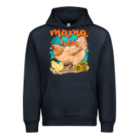 Navy mama hen with sunflowers Urban Hoodie - texasbilliewilder