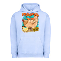 Pigment Grape Ice mama hen with sunflowers Urban Hoodie - texasbilliewilder