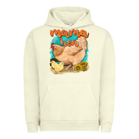 Pigment Pistachio mama hen with sunflowers Urban Hoodie - texasbilliewilder