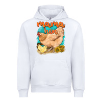 White mama hen with sunflowers Urban Hoodie - texasbilliewilder