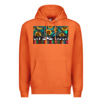 Carrot Rusty Sunflowers with Cowhide and Turquoise Premium Hoodie - RanaPortraitStore