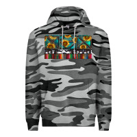 Slate Camo Rusty Sunflowers with Cowhide and Turquoise Premium Hoodie - RanaPortraitStore