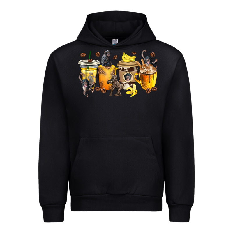 Monkey Coffee Cups Urban Hoodie by texasbilliewilder | Teevron