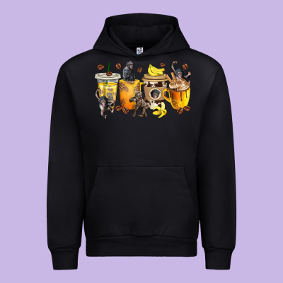 Urban Hoodie monkey coffee cups
