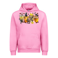 Fuchsia Pink monkey coffee cups Urban Hoodie - texasbilliewilder