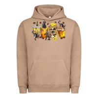 Pigment Burro monkey coffee cups Urban Hoodie - texasbilliewilder