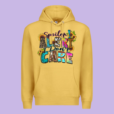 Spoiler Alert I Don't Care Premium Hoodie Designed By Zillion Design Studio