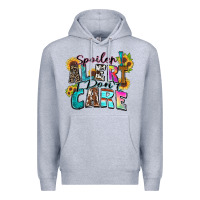 Heather Grey spoiler alert i don't care Premium Hoodie - Zillion Design Studio