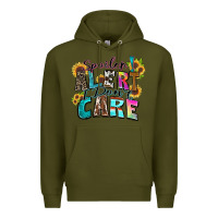 Army Green spoiler alert i don't care Premium Hoodie - Zillion Design Studio