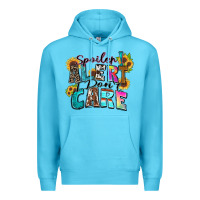 Ocean Blue spoiler alert i don't care Premium Hoodie - Zillion Design Studio