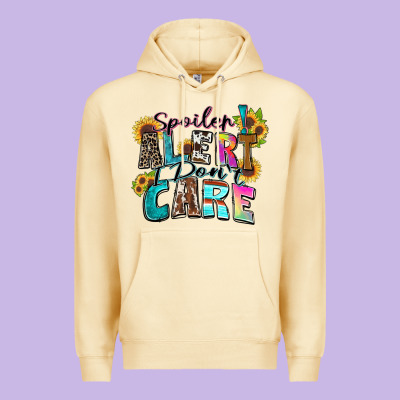 Spoiler Alert I Don't Care Premium Hoodie Designed By Zillion Design Studio