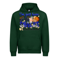 Forest Green i'm just here for the snacks #basketball brother Urban Hoodie - Zillion Design Studio