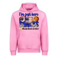 Fuchsia Pink i'm just here for the snacks #basketball brother Urban Hoodie - Zillion Design Studio