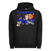 Pigment Black i'm just here for the snacks #basketball brother Urban Hoodie - Zillion Design Studio