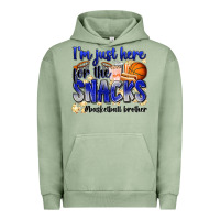 Pigment Oil Green i'm just here for the snacks #basketball brother Urban Hoodie - Zillion Design Studio
