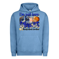 Pigment Pebble Blue i'm just here for the snacks #basketball brother Urban Hoodie - Zillion Design Studio