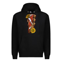Black sport football  lightning bolt Premium Hoodie - texasbilliewilder