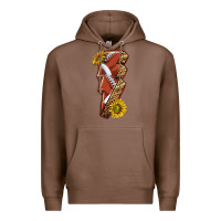 Chestnut sport football  lightning bolt Premium Hoodie - texasbilliewilder