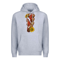 Heather Grey sport football  lightning bolt Premium Hoodie - texasbilliewilder