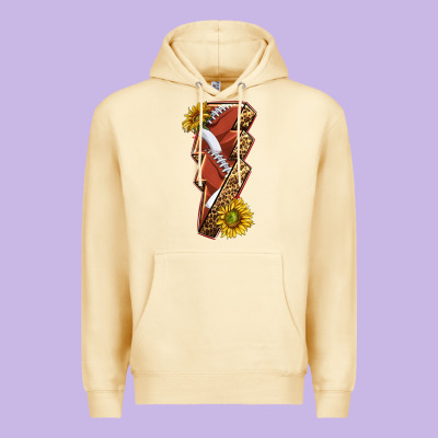 Sport Football  Lightning Bolt Premium Hoodie Designed By Texasbilliewilder