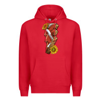 Red sport football  lightning bolt Premium Hoodie - texasbilliewilder